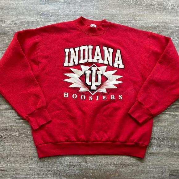 Gildan Other - Indiana Hoosiers Basketball Crest Iu University Sweatshirt